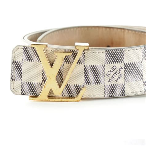 white lv belt men